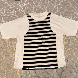 Brooklyn Circus cotton overlay stripe T-shirt, small NWOT